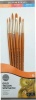 Daler Rowney Simply #2 Gold Taklon Acrylic Brushes - Short Handle Photo