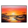 Fancy Artwork Canvas Wall Art :African Village Sunset View - Photo
