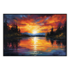 Fancy Artwork Canvas Wall Art :A Vibrant Burst Colors With Swirling - Photo