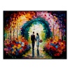 Fancy Artwork Canvas Wall Art :Love in Bloom Painting - Photo