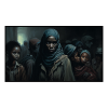 Fancy Artwork Canvas Wall Art :Women and children in poverty - Photo