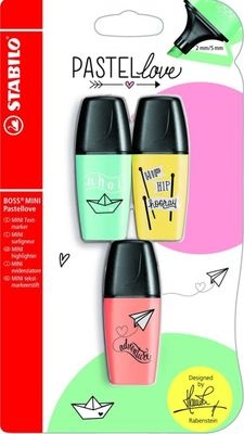 Photo of Stabilo Boss Mini Pastel Love Highlighters - Assorted