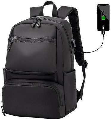 Photo of Tuff Luv Tuff-Luv Oxford Backpack for 13-15.6" Laptops - with USB Charging Port