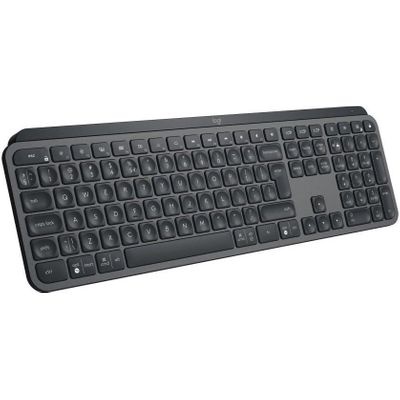 Photo of Logitech MX Keys keyboard RF Wireless Bluetooth QWERTY US International Graphite Advanced Illuminated Keyboard