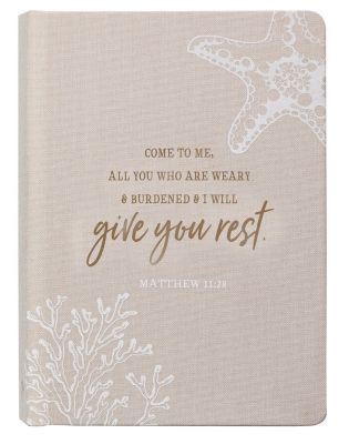Photo of Christian Art Gifts Inc Give Me Rest Linen Journal