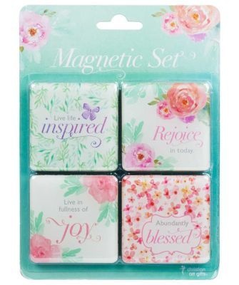 Photo of Christian Art Gifts Inc Set of 4 Live Life Inspired Magnet