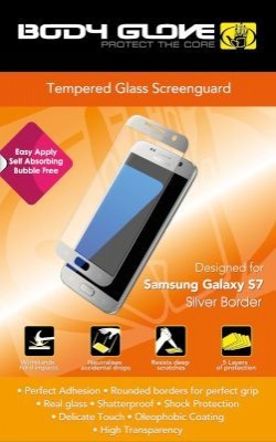 Photo of Silver Press Body Glove Tempered Glass Screen Protector for Samsung Galaxy S7