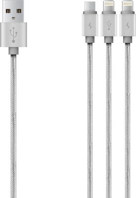 Photo of Baseus 2.1A 3-in-1 Portman USB-A 2.0 to Micro/Two Lightning Cable