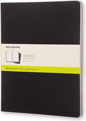 Photo of Moleskine Cahier Journal Pack Soft Plain XX-Large Black