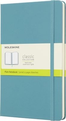 Photo of Moleskine Reef Blue Notebook Large Plain Hard