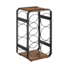 Lifespace 6-Bottle Rustic Industrial Countertop Wine Rack Photo