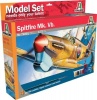 Italeri Mk. Vb. Aircraft Spitfire Model Set Including Paints Photo