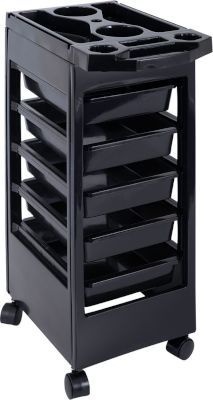 Photo of Lucky 5 Tier Plastic Salon Trolley with Top Utility Tray