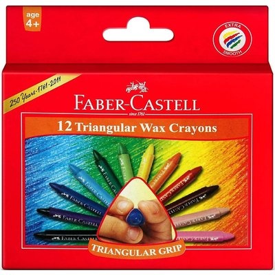 Photo of Faber Castell Faber-Castell Triangular Wax Crayons