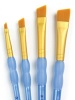 Royal Brush Golden Taklon Angular Brush Set Photo