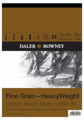 Photo of Daler Rowney A4 Fine Grain Heavyweight Paper Pad