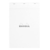 Rhodia No.19 Basics Grid Pad - White Cover - 80 Sheets - 21x31.8cm Photo