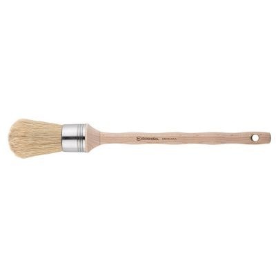 Photo of Escoda Domed Lily Bristle Round Brush - No.10. - Stainless Steel Ferrule 42mm