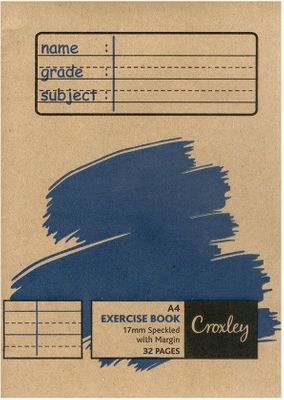 Photo of Croxley JD267 A4 Exercise Book - 17mm Speckled with Margin - Speckled Feint & Margin