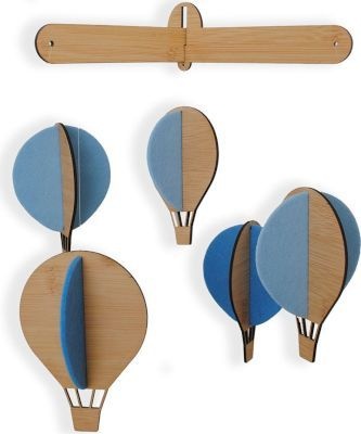 Simply Child Hot Air Balloon Mobile Blue