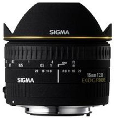 Photo of Sigma 15mm F2 8 EX DG Diagonal Fisheye Canon Black