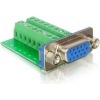 DeLOCK Adapter VGA female > Terminal Block 16pin Green Photo