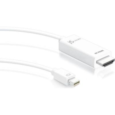 Photo of J5 Create JDC159 video cable adapter 1.8 m DisplayPort HDMI White 4K MINI DISPLAYPORT CABLE