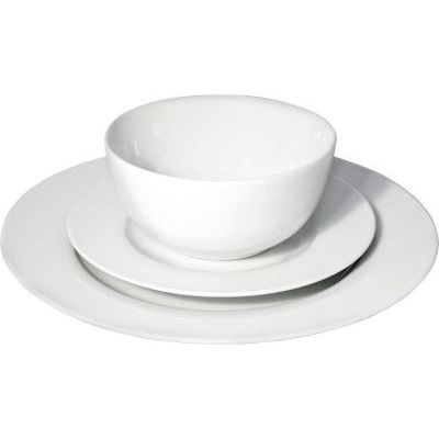 Photo of Eetrite Just White Rim Porcelain Dinner Set