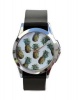 Just for Me Black Strap Analog Picture Watch - Fresh Pineapple Multicoloured Photo