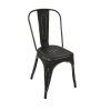Fine Living Retro Metal Cafe Chair - Antique Finish Photo