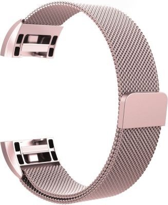 Linxure Milanese Strap for the Fitbit Charge 2 Rose Gold Large