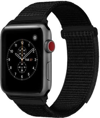 Photo of Linxure Apple Nylon Watch Band Black 38mm