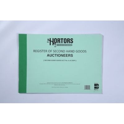 Photo of Hortors Registers - Register for Second Hand Goods: Auctioneers