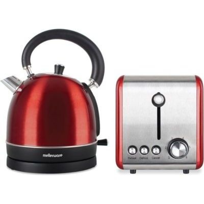 Photo of Mellerware Crimson Stainless Steel Kettle and Toaster Set