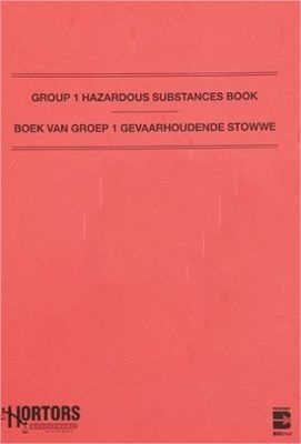 Photo of Hortors Group 1 Hazardous Substance Book