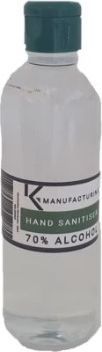K Manufacturing Waterless Hand Sanitiser 70 Alcohol