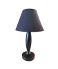The Lamp Factory Black Wash Bedside & Table Lamp stand with shade Photo