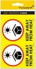 Tower Label Sheets - Keep Away From Heat Photo