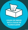 Tower ABS Sign - Cough Or Sneeze Into A Tissue Or Flexed Elbow Photo