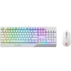 MSI VIGOR GK30 COMBO WHITE MEMchanical Gaming Keyboard Gaming Mouse Bundle 'UK Layout 6-Zone RGB Lighting Keyboard Dual-Zone RGB Lighting Mouse 5000 DPI Optical Sensor Center' Photo