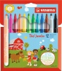 Stabilo Trio Jumbo Fibre Tip Markers Photo