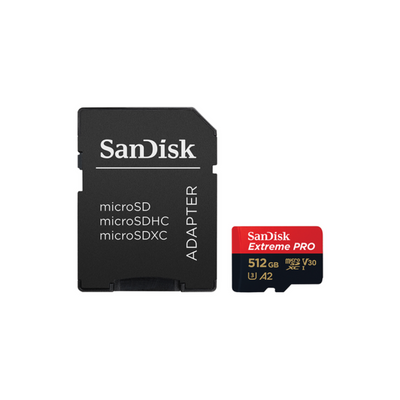 Photo of SanDisk Extreme Pro microSD UHS I Card 512GB