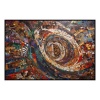 Fancy Artwork Canvas Wall Art :A Captivating Mosaic Colors Textures - Photo