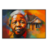Fancy Artwork Canvas Wall Art :Tata Madiba Abstract Painting - Photo