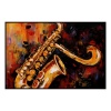 Fancy Artwork Canvas Wall Art :Soulful Sax By Vibrant Harmonies Acrylic - Photo