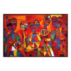 Fancy Artwork Canvas Wall Art :Embracing Culture By Abstract Harmony Abstract - Photo