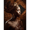 Fancy Artwork Canvas Wall Art :Beautiful African Woman - Photo