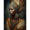 Fancy Artwork Canvas Wall Art :Beautiful African Woman - Photo
