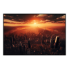 Fancy Artwork Canvas Wall Art :Cloudy Sunset City View - Photo