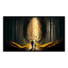 Fancy Artwork Canvas Wall Art :Thick Forest Abstract - Photo